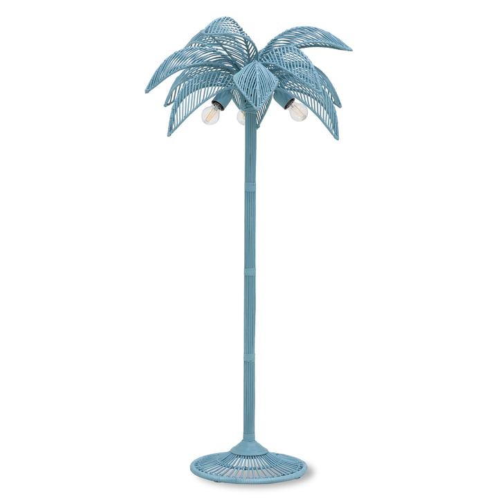 Palm Stehleuchte von HKliving in der Farbe graublau