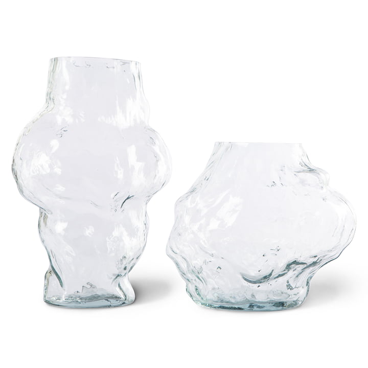 Objects Cloud Vase von HKliving in der Ausführung klar
