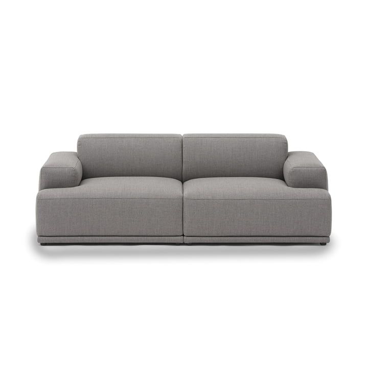 Connect Soft Modular Sofa 2-Sitzer Konfiguration 1 von Muuto in der Ausführung Re-Wool 128