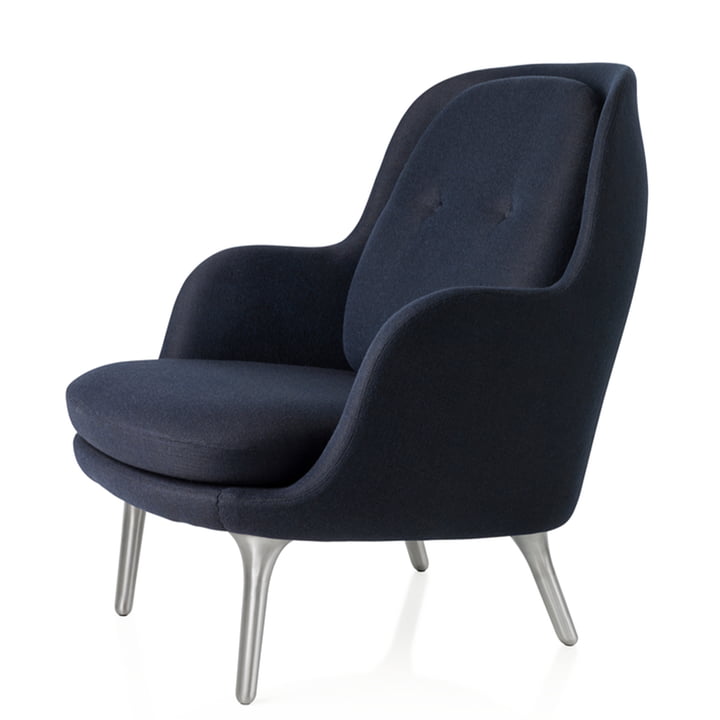 Fri Sessel von Fritz Hansen in der Farbe dunkelblau