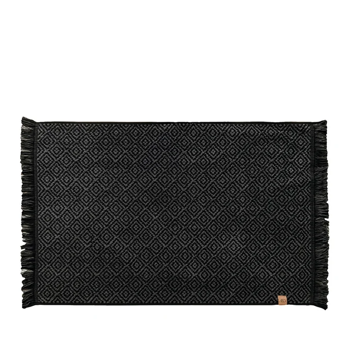 Morocco Badematte 50 x 80 cm von Mette Ditmer in schwarz / grau