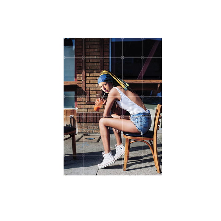 IXXI - Girl with a Pearl Earring Chillout Mood Wandbild, 100 x 140 cm
