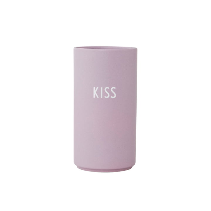AJ Favourite Porzellan Vase Medium Kiss von Design Letters in lavendel