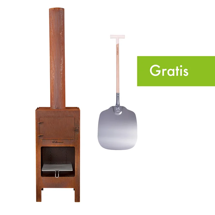 Weltevree - Outdoor Stahlofen + GRATIS Pizzaschaufel