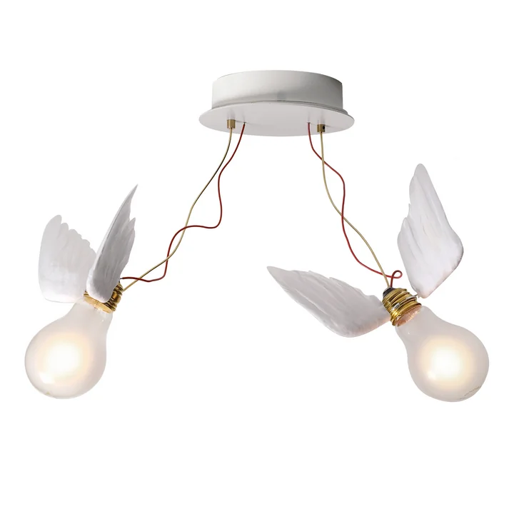 Die Lucellino Doppio Wand- und Deckenleuchte von Ingo Maurer