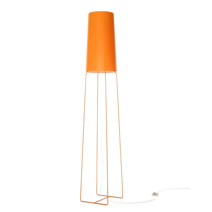Slimsophie Stehleuchte mit LED-Dimmer von frauMaier in orange