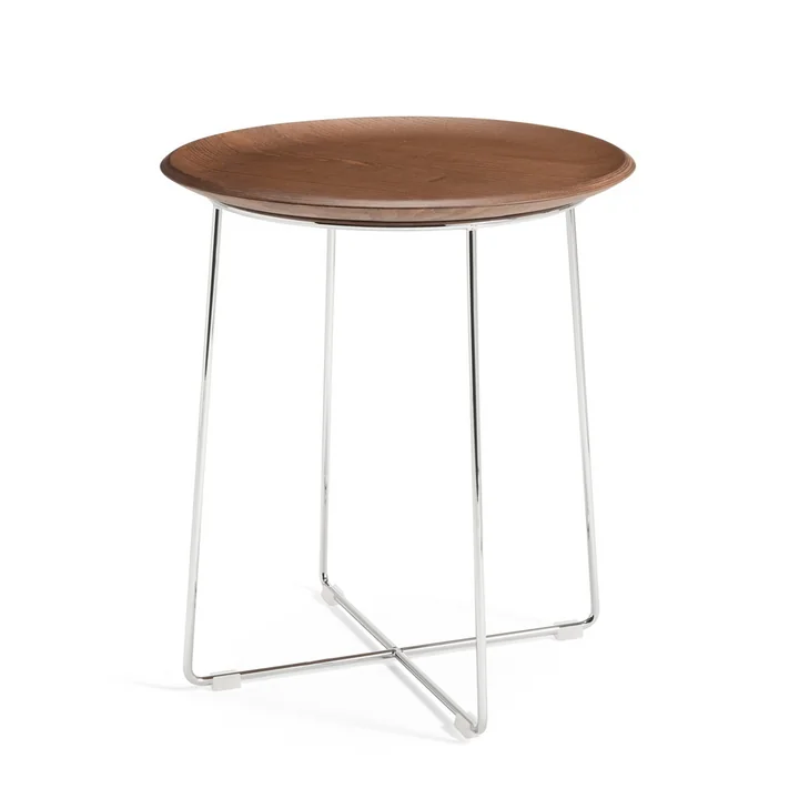 Al Wood Coffeetable von Kartell in verchromt / Buche dunkel