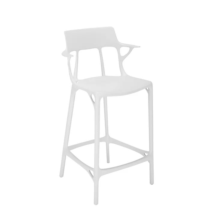 AI Barstuhl recycled SH 65 cm von Kartell in weiß
