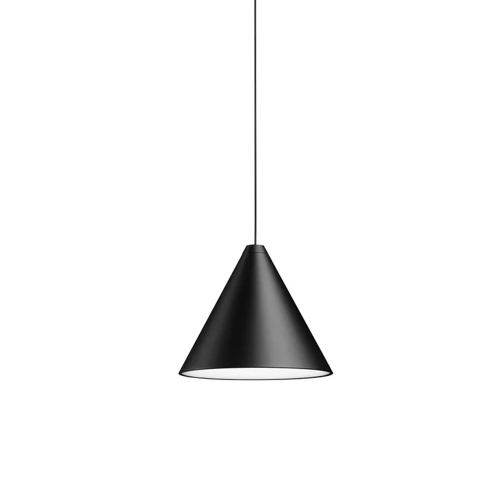 String Light Pendelleuchte Kegelkopf von Flos (Kabellänge: 12 m) in schwarz