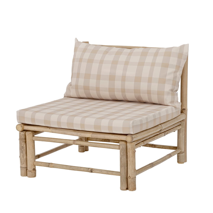 Korfu Outdoor Sofa Mittelmodul inkl. Kissen von Bloomingville in Bambus natur