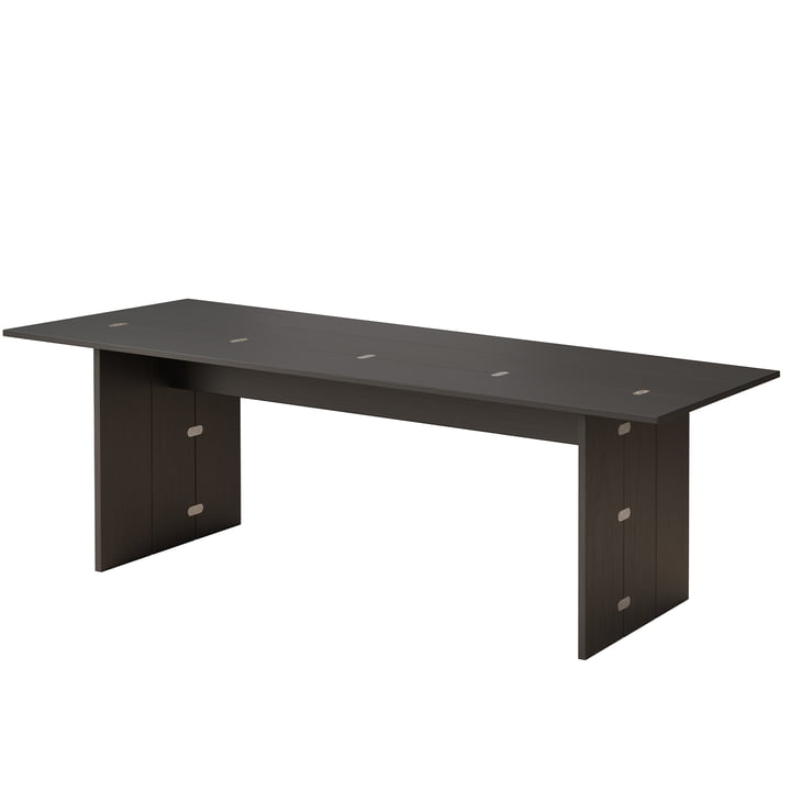Flip Tisch 230 x 90 cm, Eiche schwarz gebeizt von Design House Stockholm