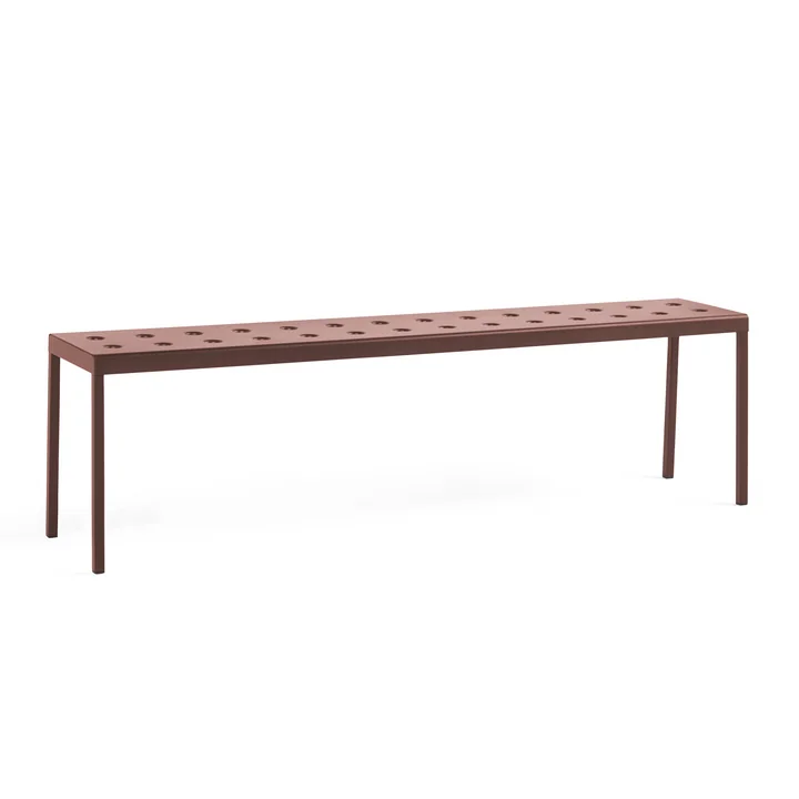 Balcony Bank, L 165,5 cm, iron red von HAY
