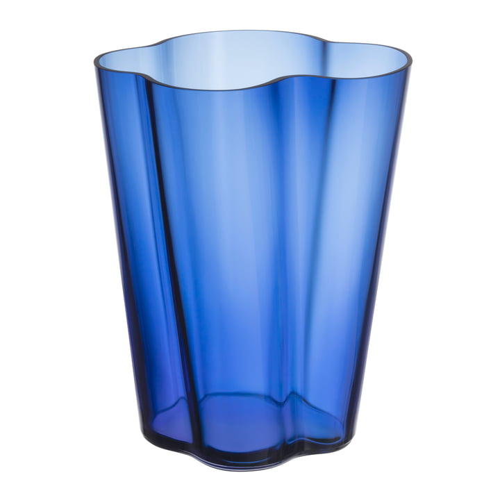 Aalto Vase Finlandia 270 mm, ultramarin blau von Iittala