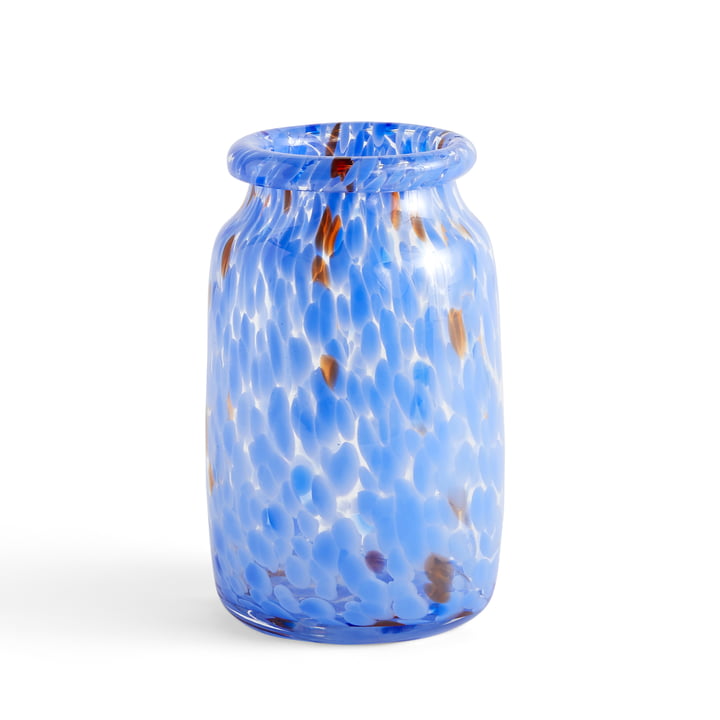 Splash Vase M, Ø 14,3 x H 22,2 cm, blue von Hay