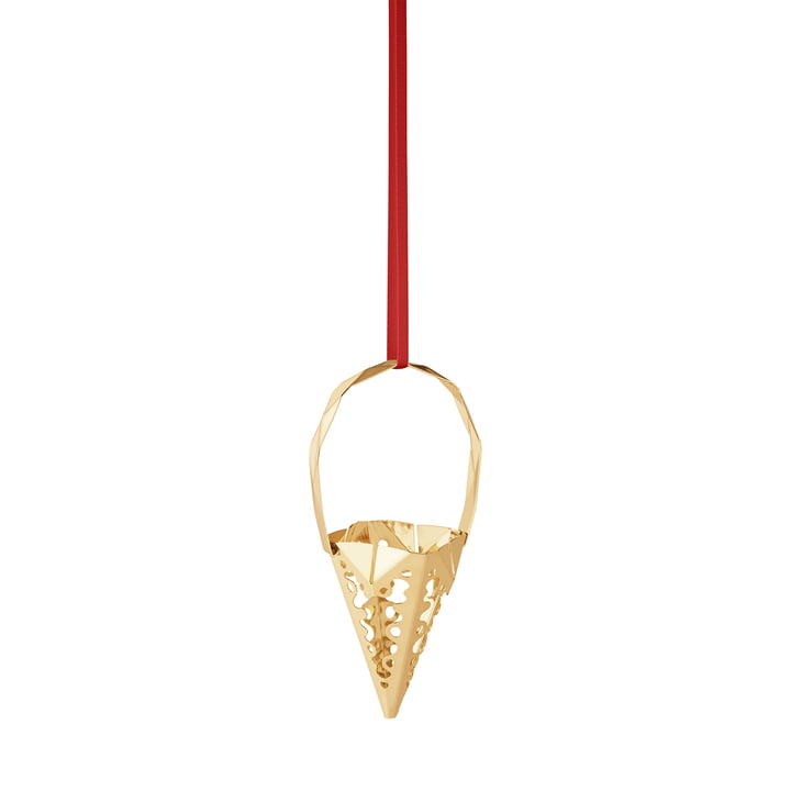 Holiday Ornament 2022 Cone, gold von Georg Jensen