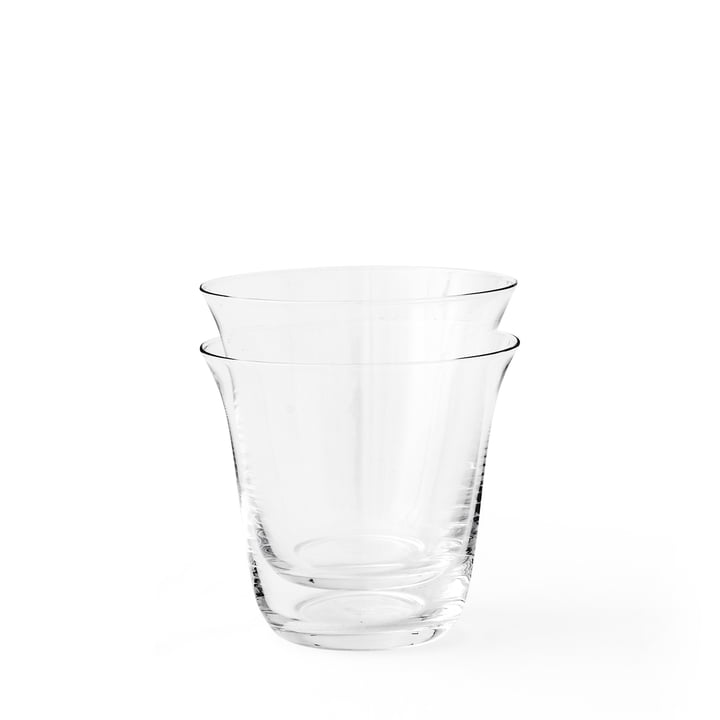 Strandgade Trinkglas H 9 cm, transparent (2er-Set) von Menu