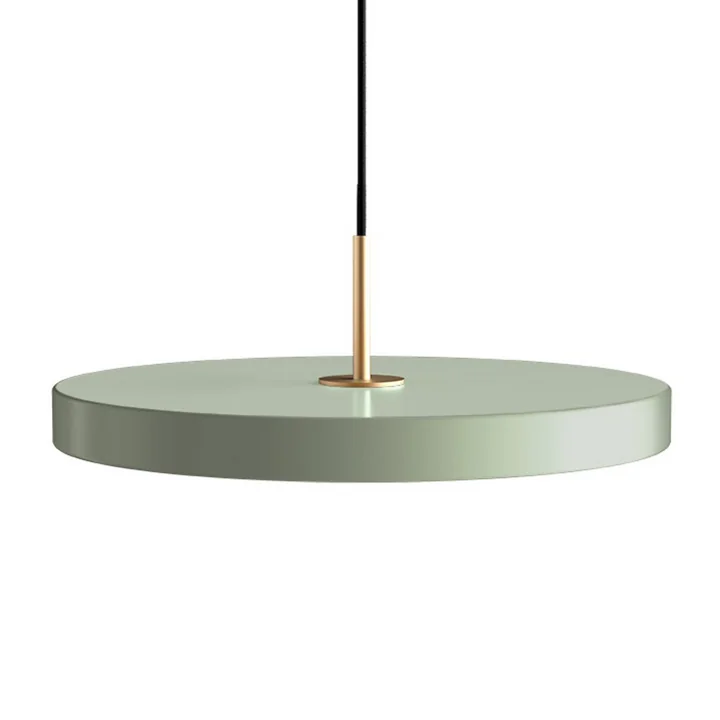 Die Asteria Pendelleuchte LED von Umage, Messing / nuance olive