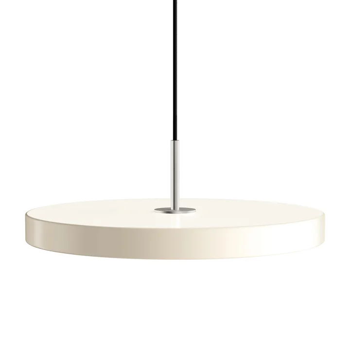 Die Asteria LED-Pendelleuchte von Umage in Stahl / pearl