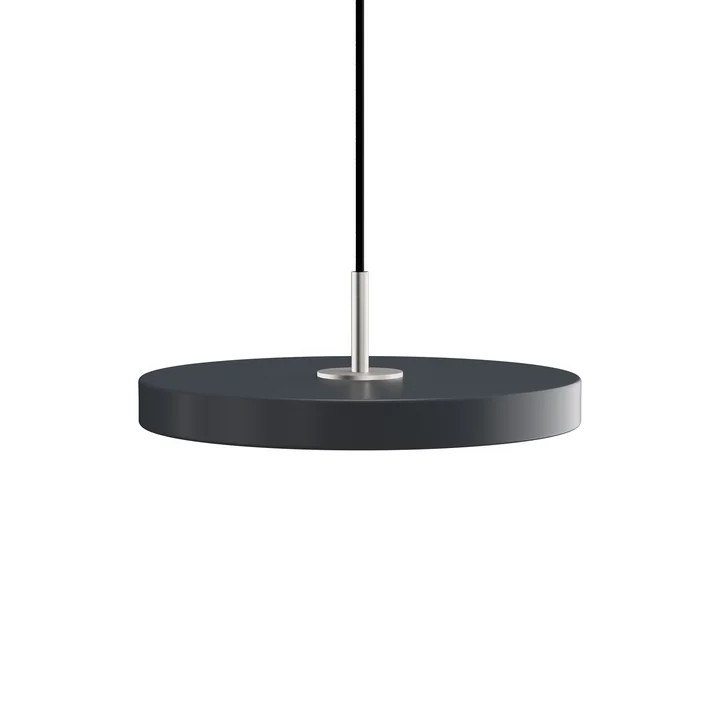 Die Asteria Mini LED-Pendelleuchte von Umage in Stahl / anthrazit
