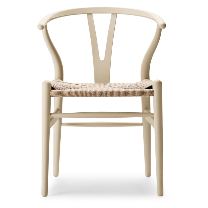 CH24 Wishbone Chair, soft barley / Naturgeflecht von Carl Hansen