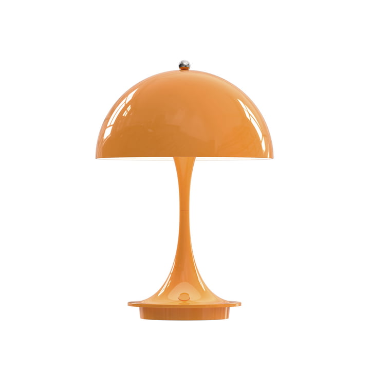 Panthella Portable Akku LED-Tischleuchte, orange von Louis Poulsen