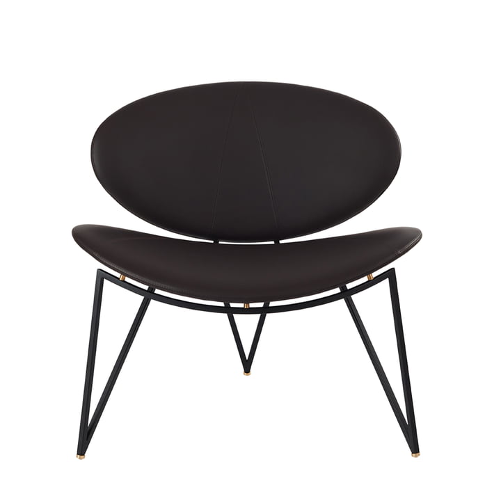Semper Lounge Chair von AYTM in der Farbausführung schwarz / java braun