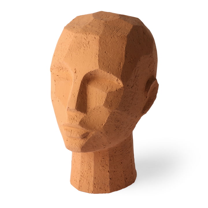 Abstrakte Kopf-Skulptur von HKliving aus terracotta