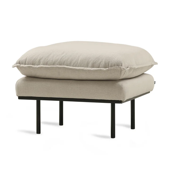 Retro Hocker von HKliving in der Farbe beige