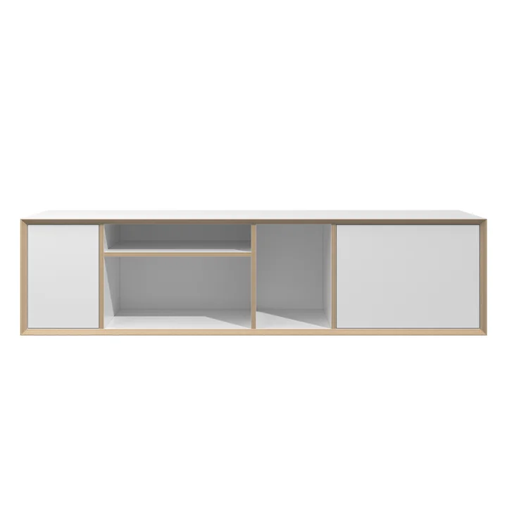 Vertiko Wide Sideboard, Two, CPL weiß / Birke von Müller Small Living