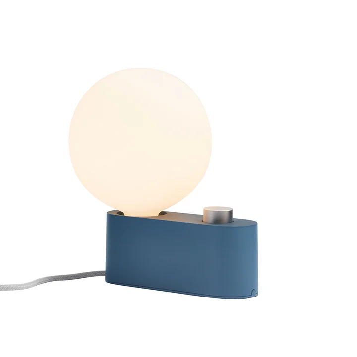 Alumina Tischleuchte, saphir inklusive Sphere IV LED-Leuchtmittel E27 8W, Ø 15 cm, weiß matt von Tala