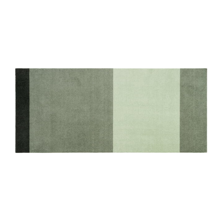 Stripes Horizontal Läufer, 90 x 200 cm, hell / dusty / dunkelgrün von Tica Copenhagen