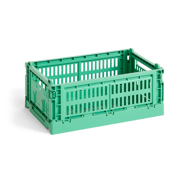 Colour Crate Korb recycelt S von HAY in der Farbe dark mint