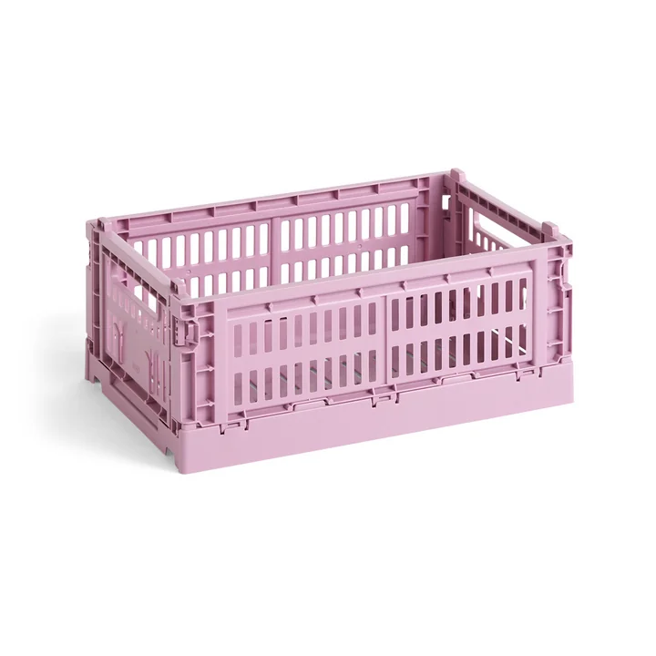 Colour Crate Korb recycelt S von HAY in der Farbe dusty rose