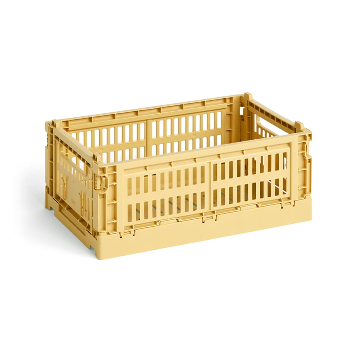 Colour Crate Korb recycelt S von Hay in der Farbe golden yellow