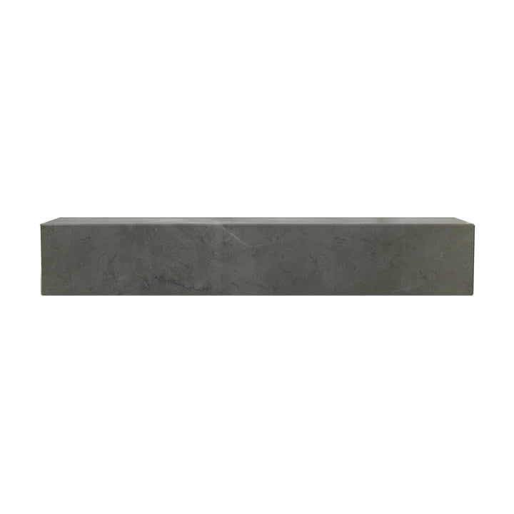 Menu - Plinth Wandregal, L 60 cm, Kendzo Marmor braun / grau