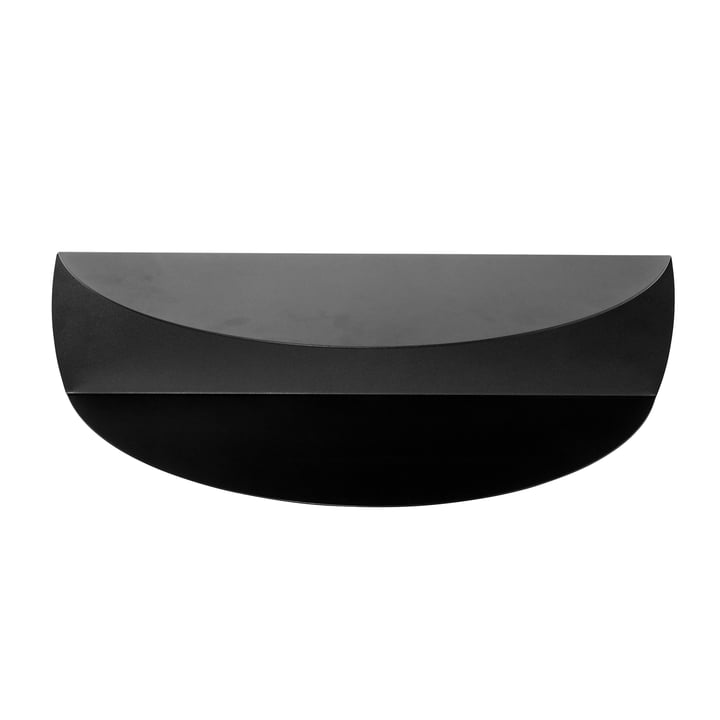 Gravity Wandablage XL, 60 x 15 cm, Eisen, schwarz von Muubs