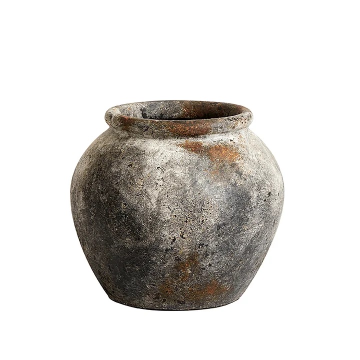 Echo Krug, Terrakotta, H 25 Ø 30 cm von Muubs