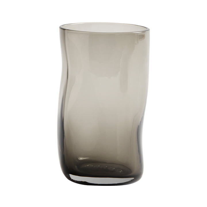 Furo Trinkglas L, (4er-Set), H 13 Ø 7,5 cm, rauchgrau von Muubs