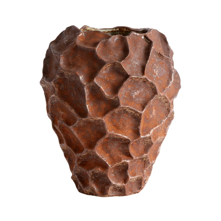 Soil Vase, H 21,5 Ø 18 cm, rust von Muubs