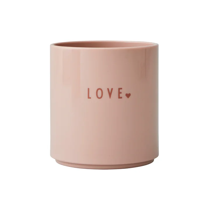 AJ Mini Favourite Tritan Becher, Love / nude von Design Letters