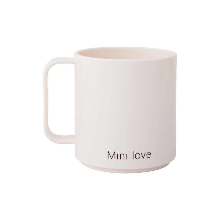 Mini Love Becher mit Henkel, 175 ml, pastellbeige von Design Letters
