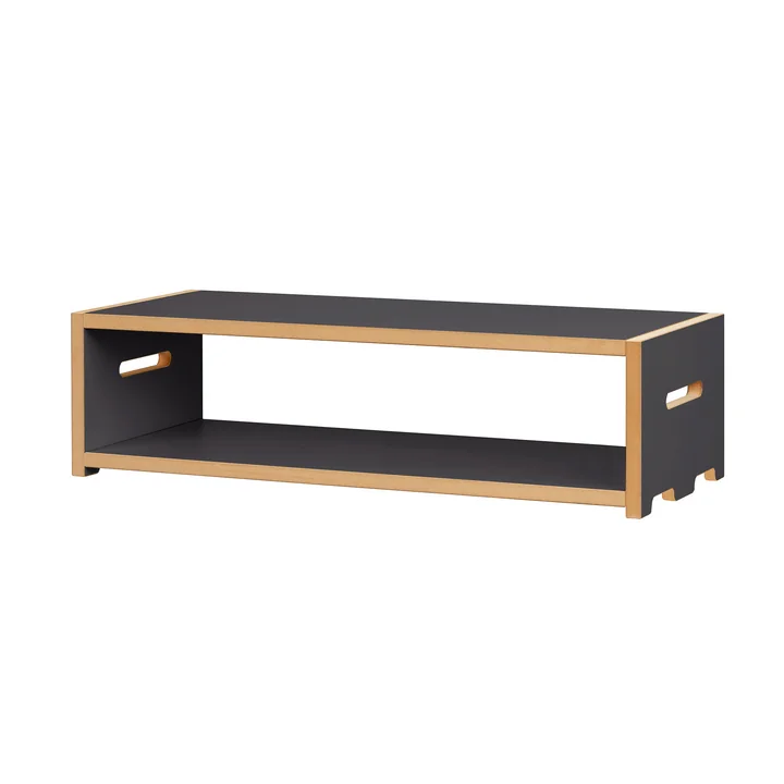 hochstapler Regalsystem, Grundmodul niedrig, anthrazit von Tojo