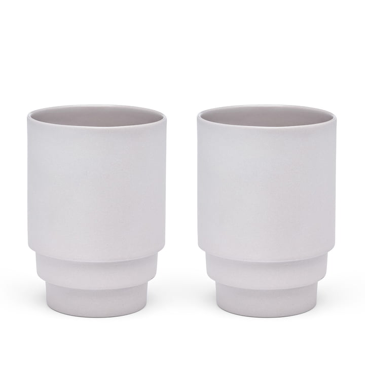 Monday Becher, grau (2er-Set) von Puik