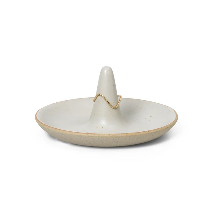 Ring Schmuckaufbewahrung, Ø 9,5 cm, off-white von Ferm Living