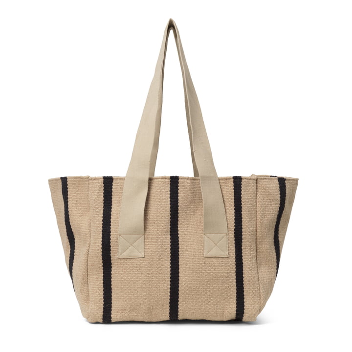 Yard Picknick Tasche von ferm Living in der Ausführung sand / schwarz