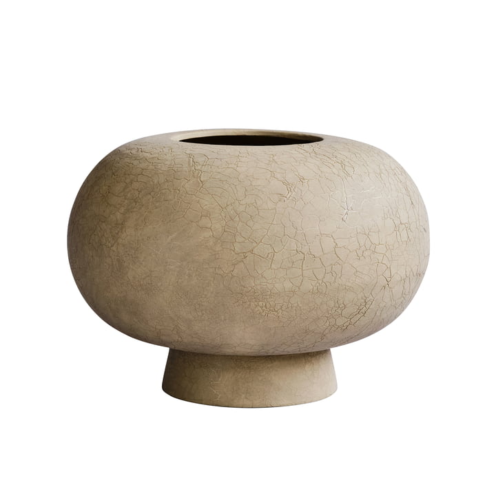 Kabin Vase, Dezato, Ø 35 cm, sand von 101 Copenhagen