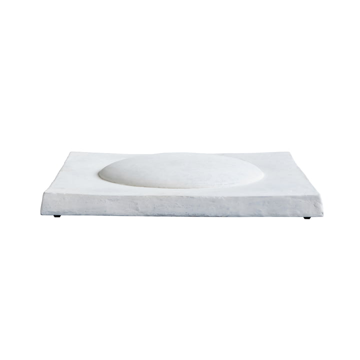 Sculpt Art Wandbild, Shield, 58 x 58 cm, kalkweiß von 101 Copenhagen