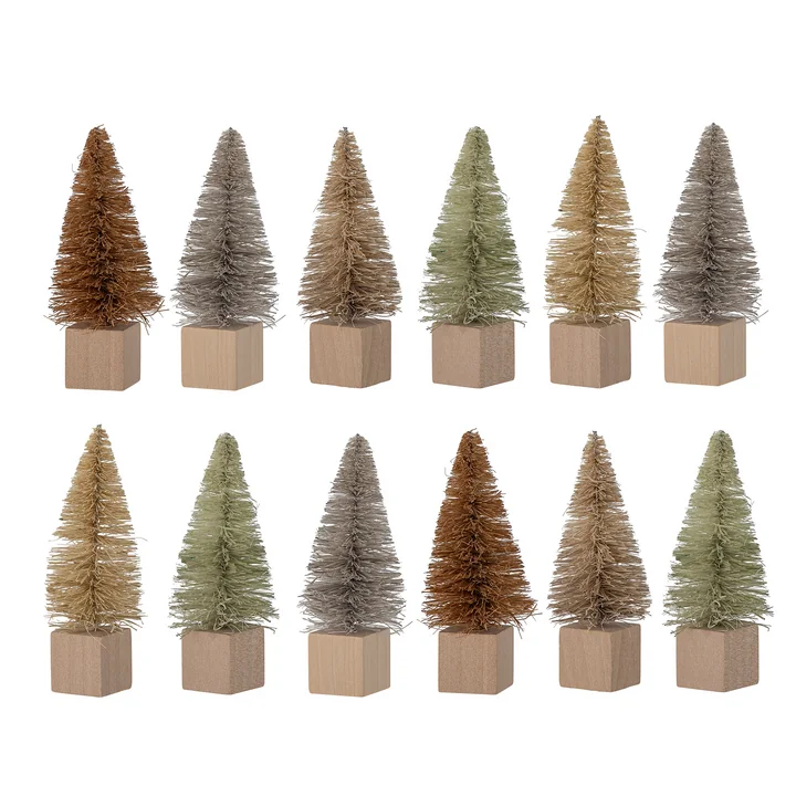 Ovie Dekoweihnachtsbäume von Bloomingville in der Farbe braun