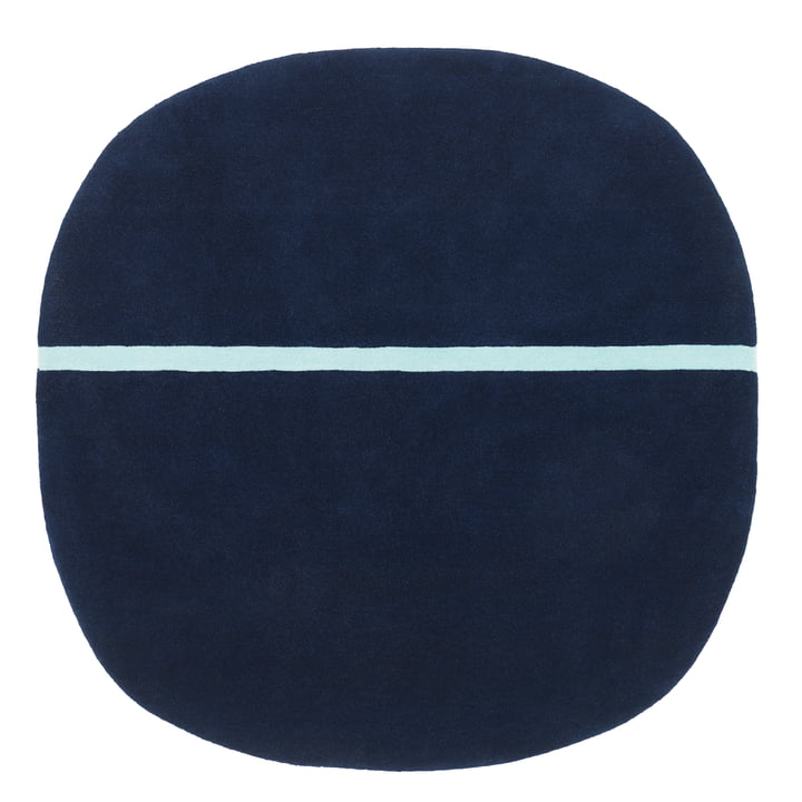 Oona Teppich von Normann Copenhagen in der Farbe blau