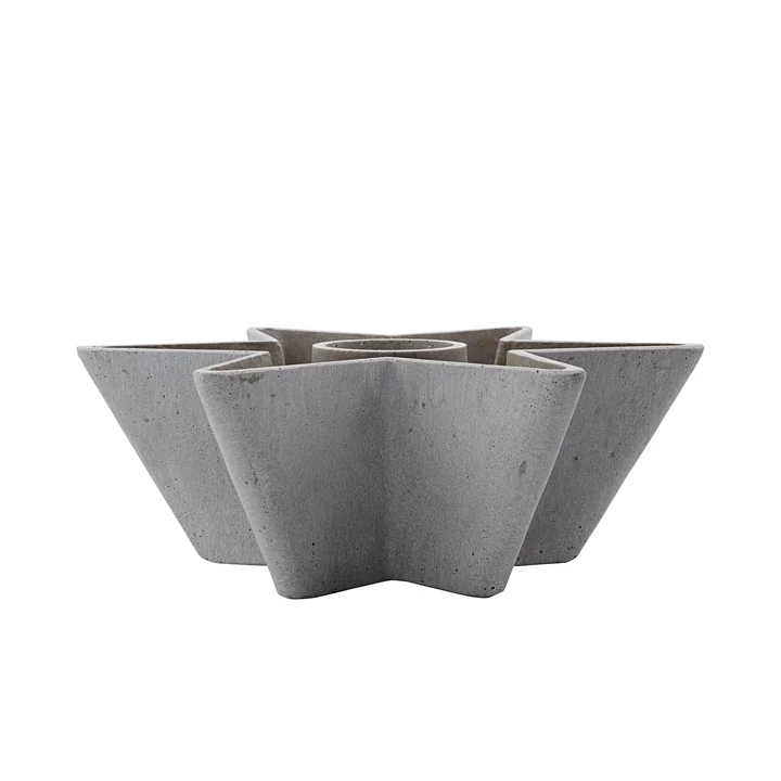 Mold Star Kerzenhalter von House Doctor in der Farbe grau